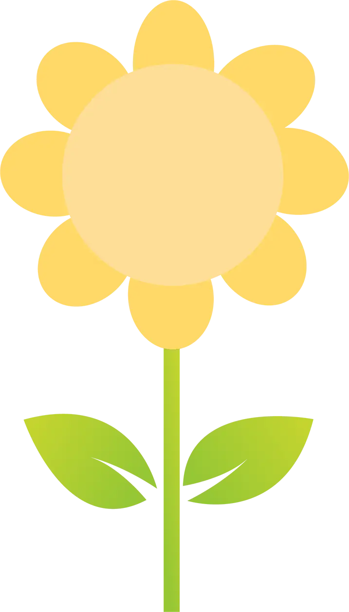 Bright Yellow Sunflower Illustration