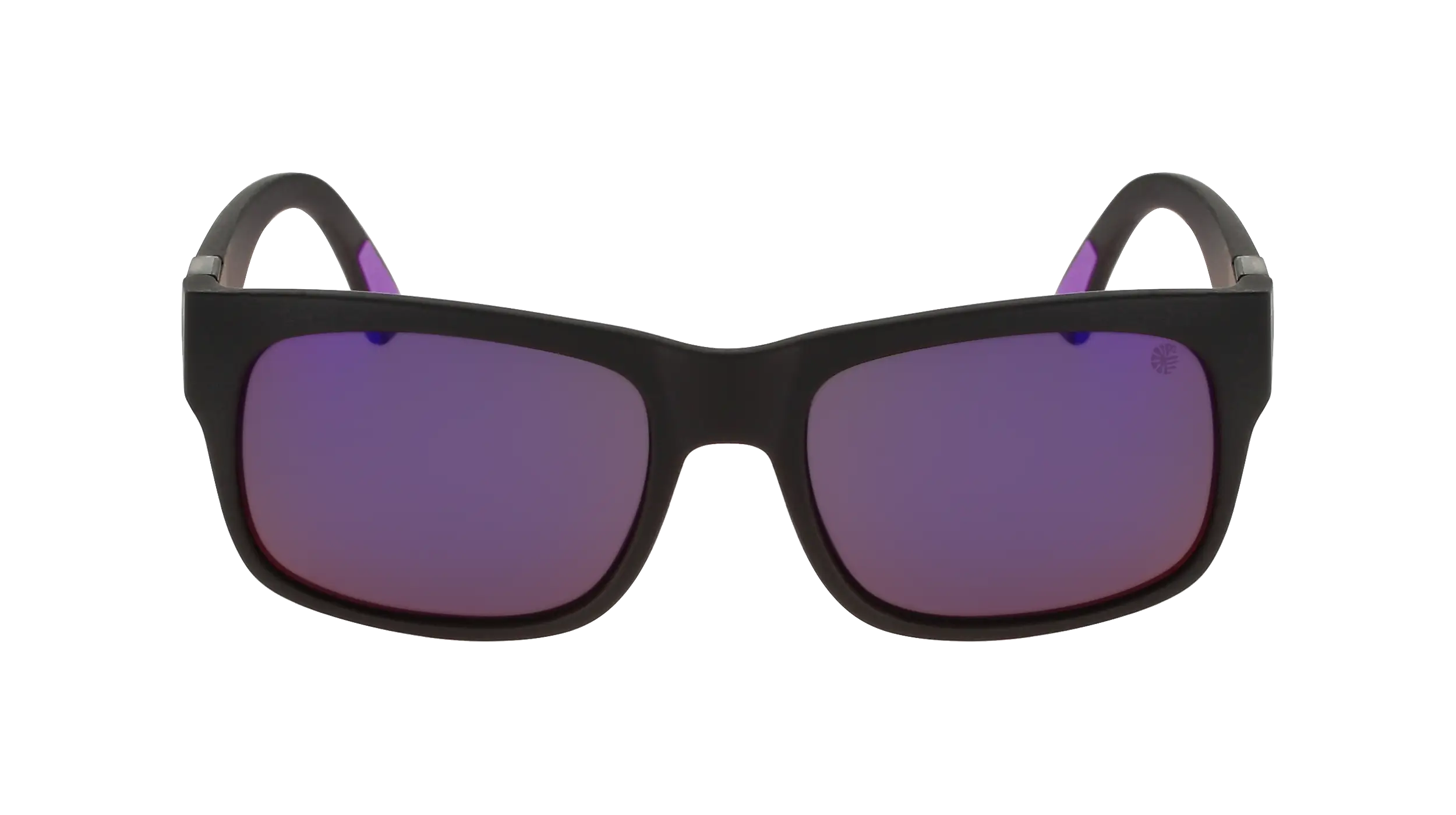 Black Sunglasses with Purple Lenses