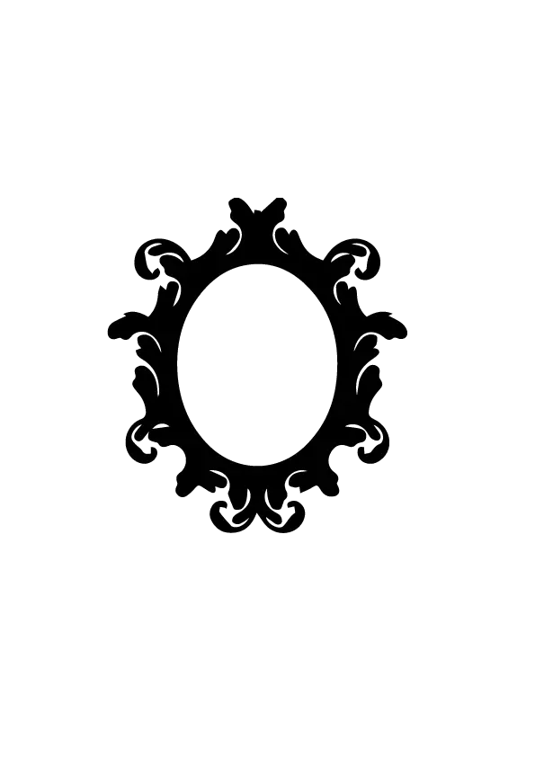 Black Ornate Frame