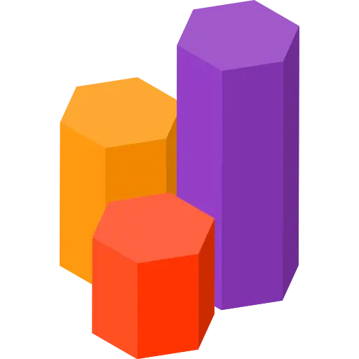 Colorful 3D Geometric Shapes Illustration