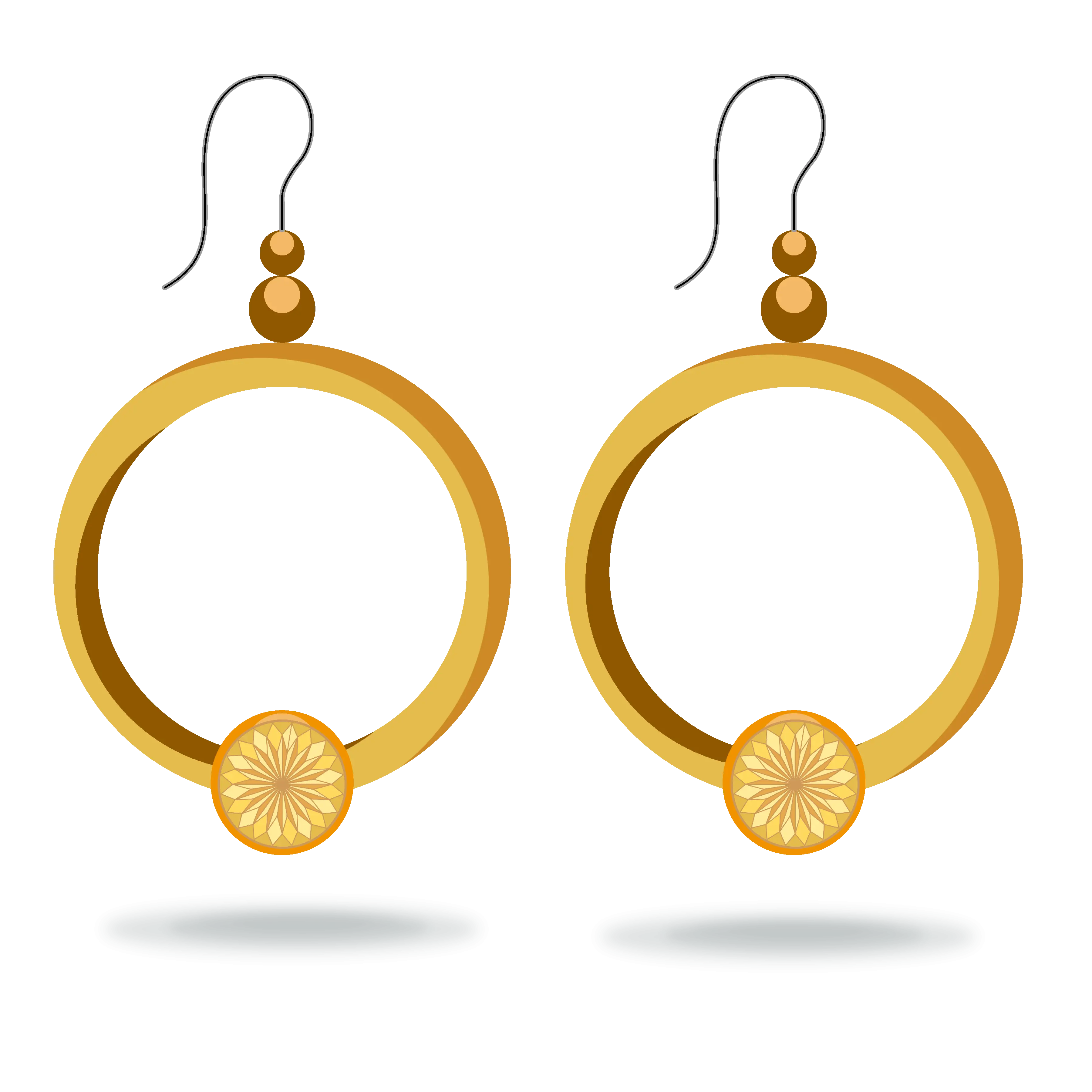 Stylish Circular Earrings