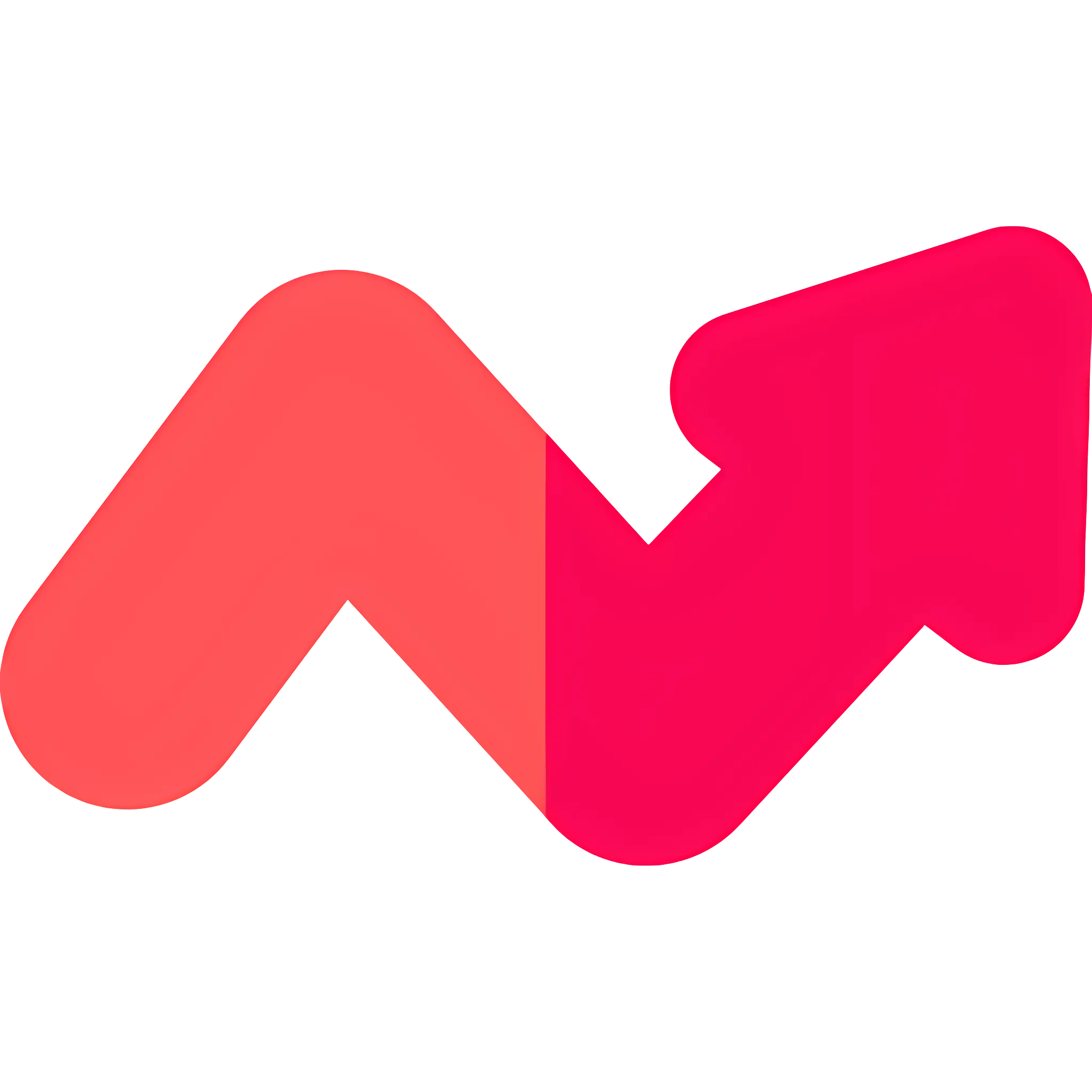 Red Zigzag Arrow