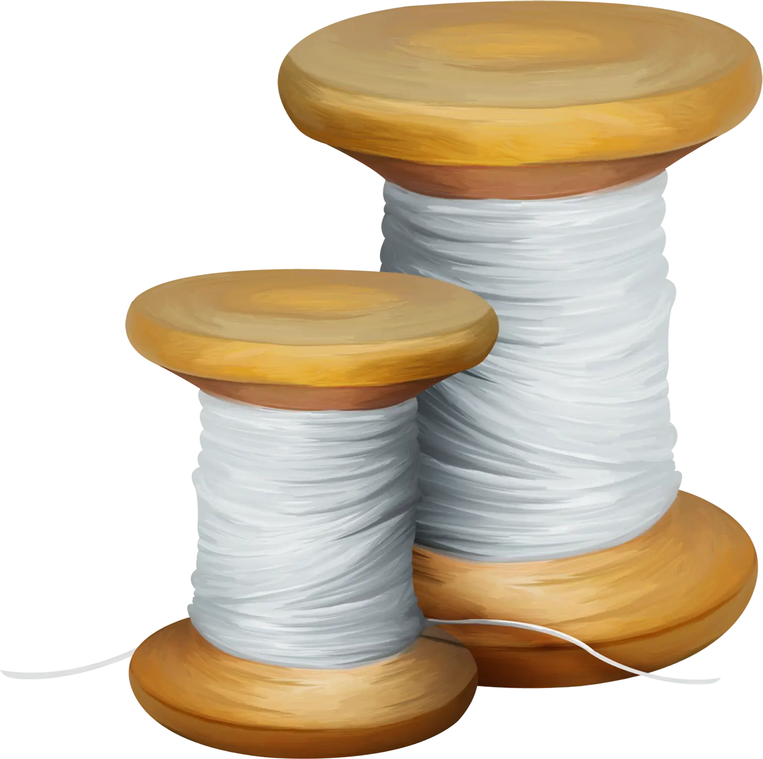 White Thread Spools