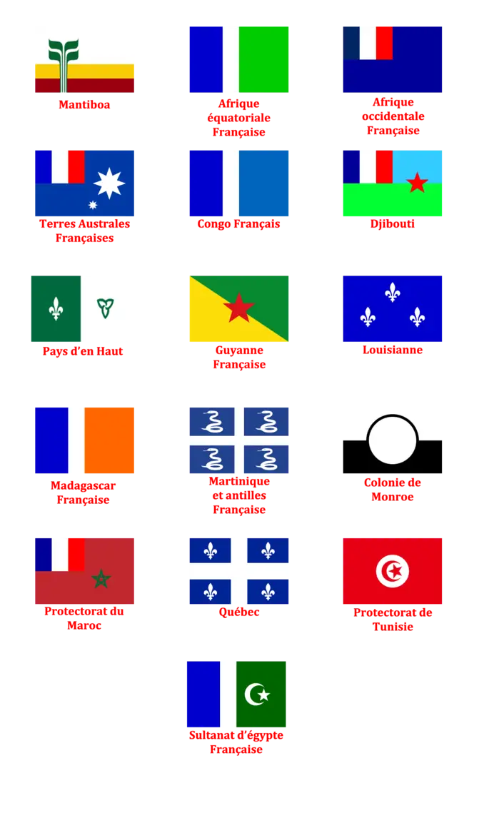 French Colonial Flags