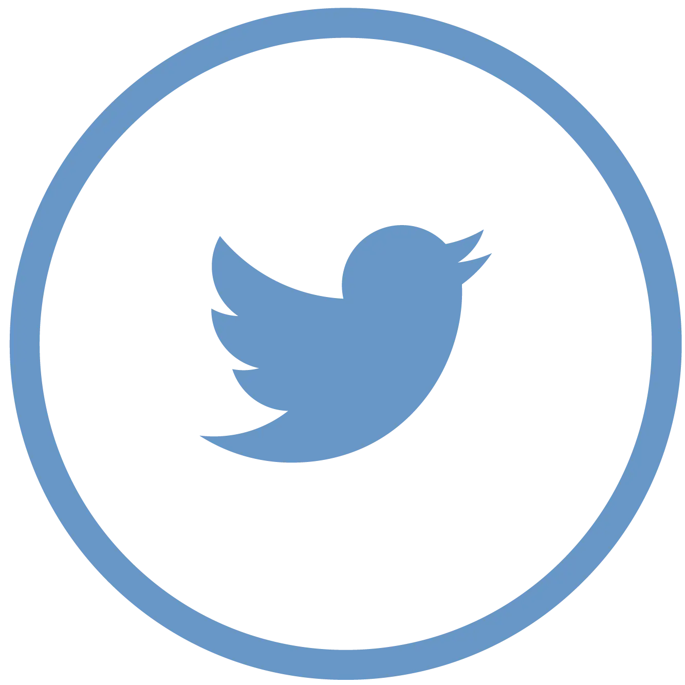 Twitter Logo in Blue Circle