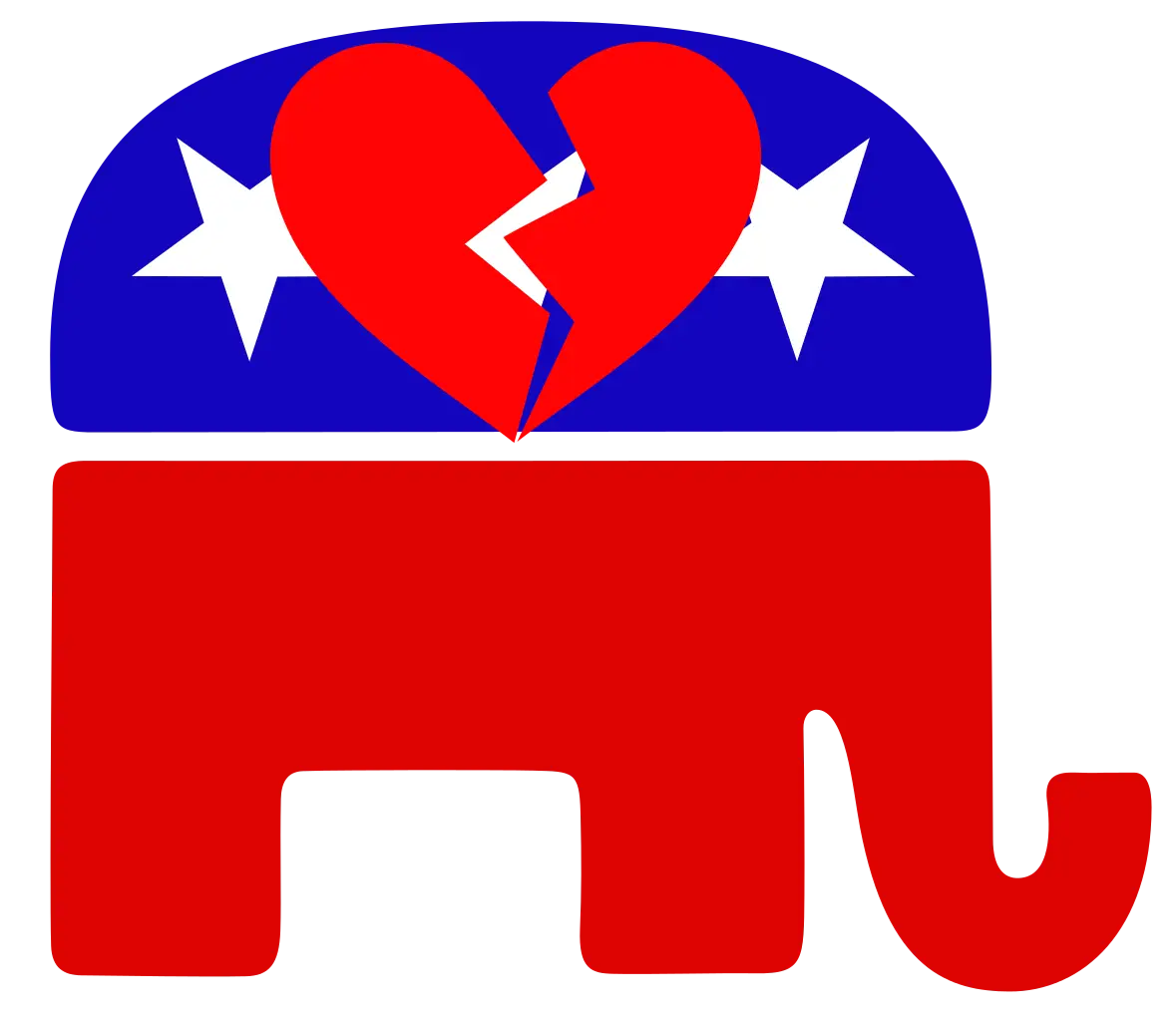 Heartbroken Elephant Logo Design