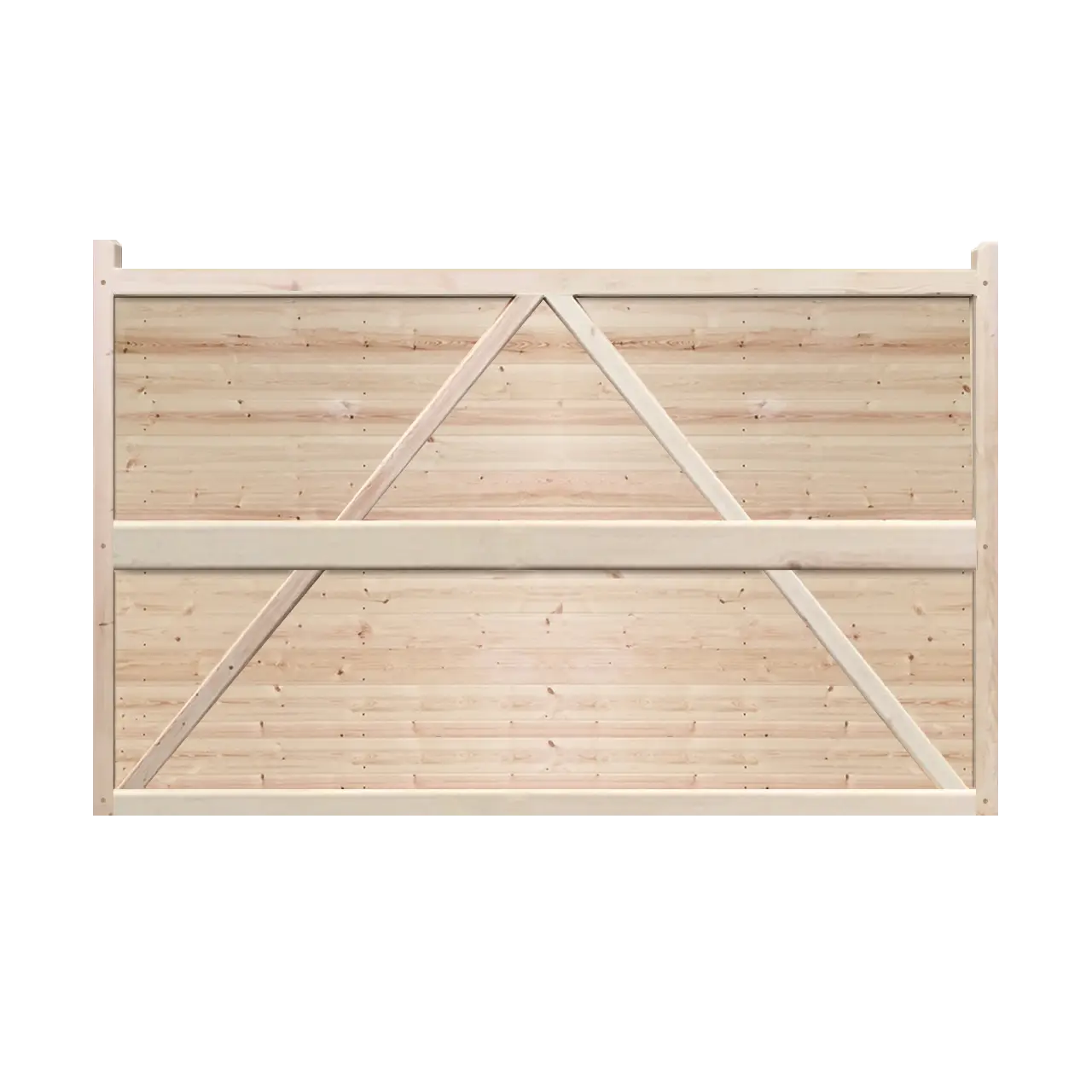Rustic Wooden Fence Gate