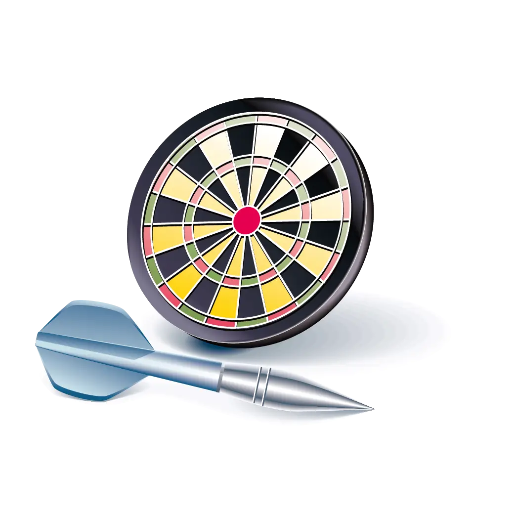 Dartboard with Dart