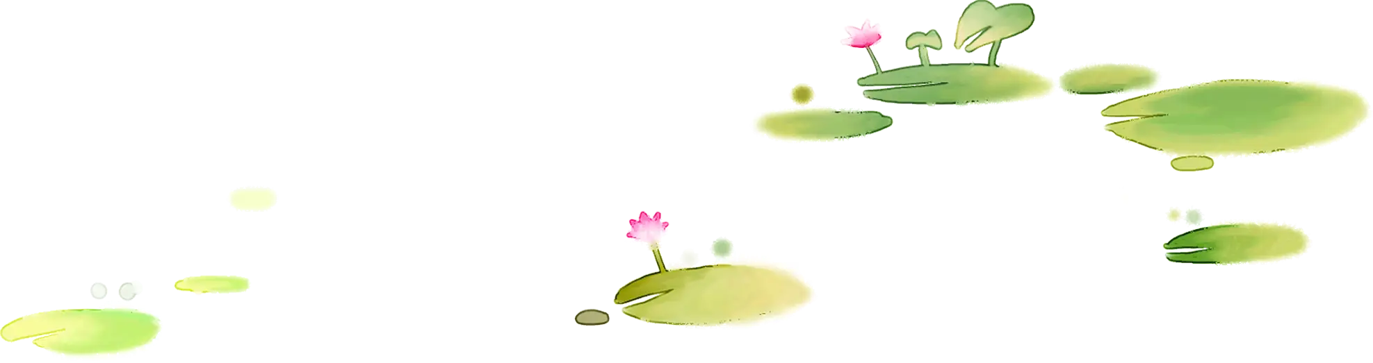 Lily Pads in a Pond