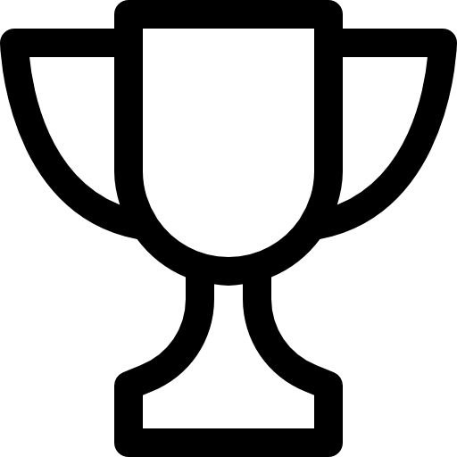 Simple Black Trophy Icon