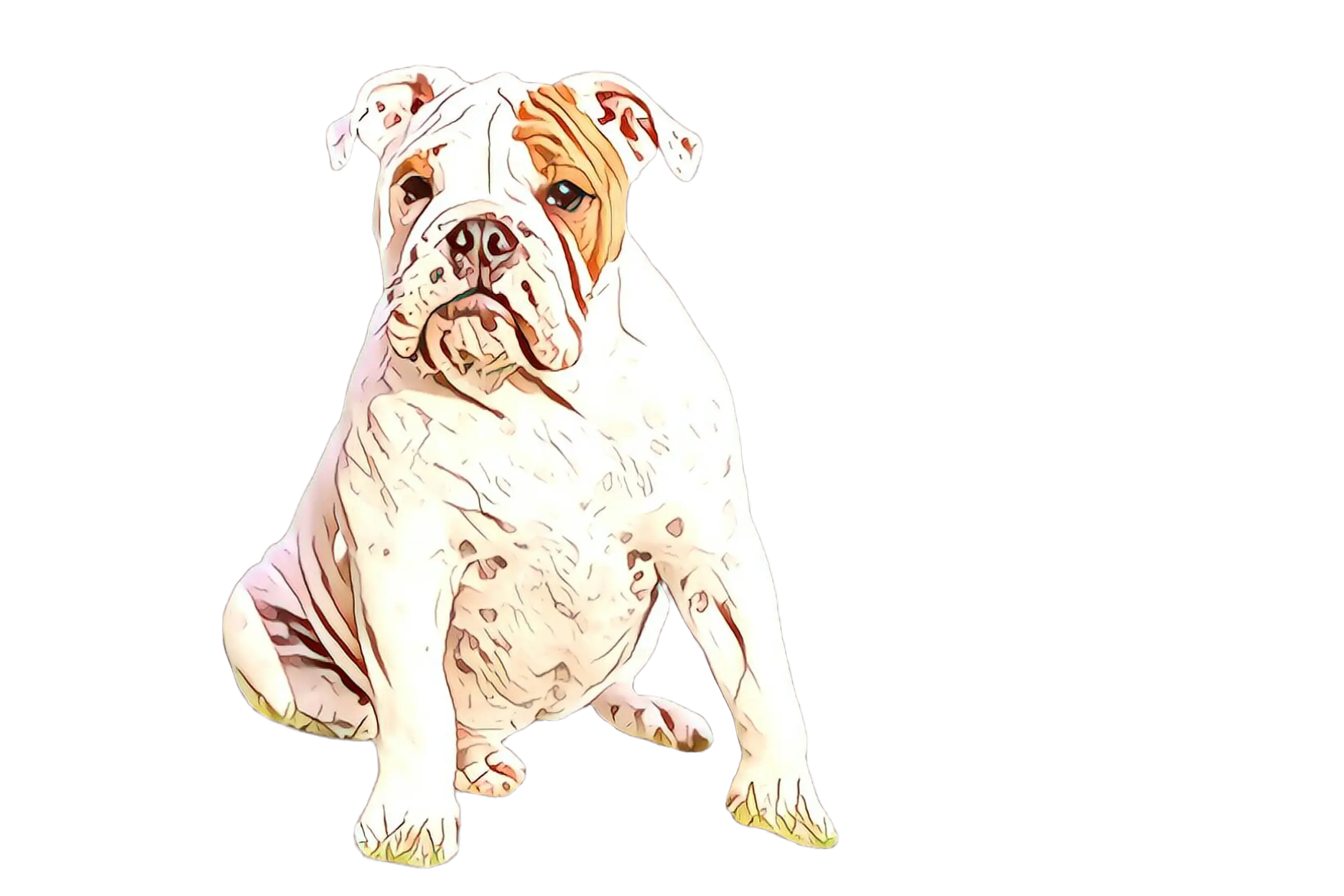 Cute Bulldog Illustration