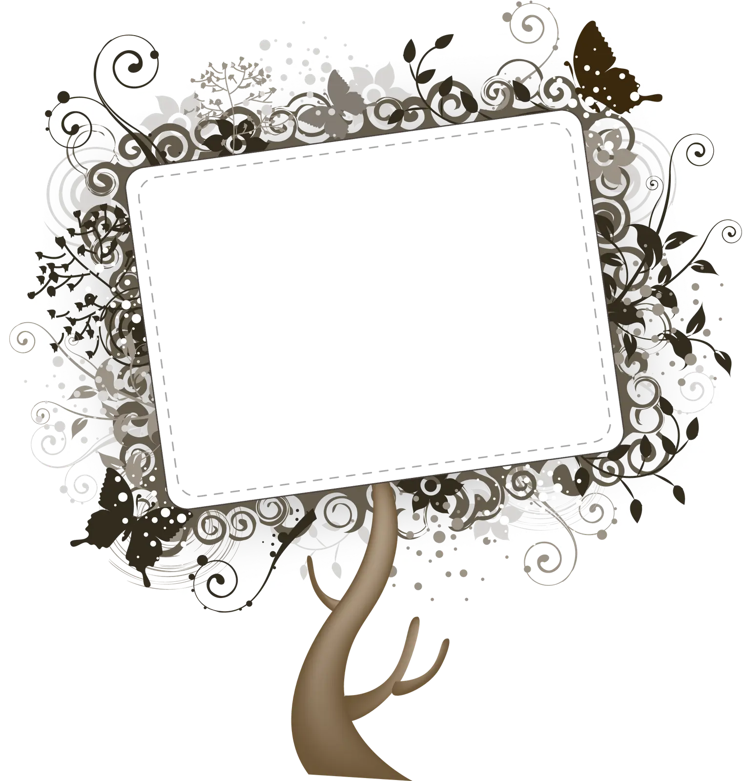 Decorative Frame with Tree