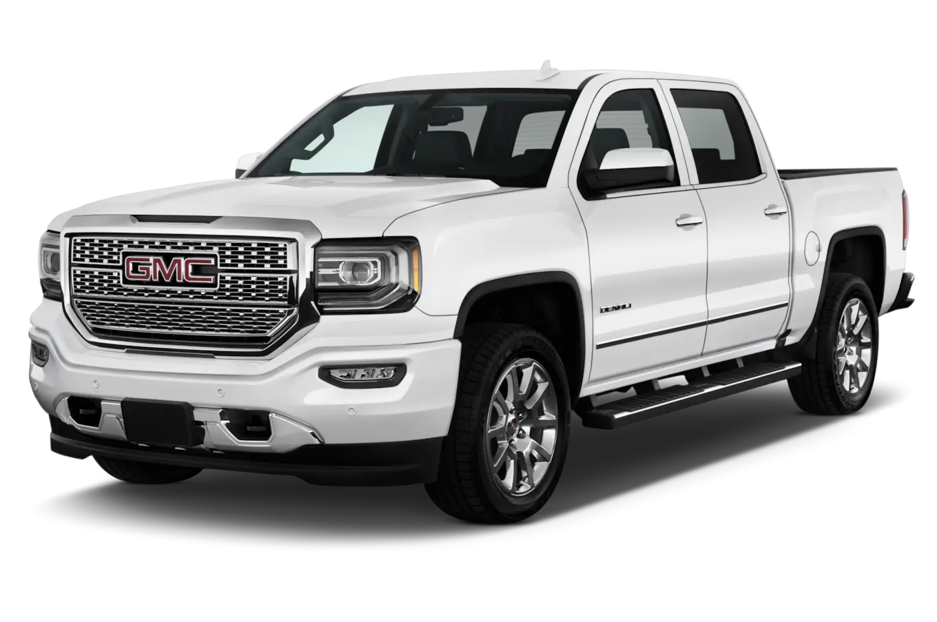 White GMC Truck Close-Up