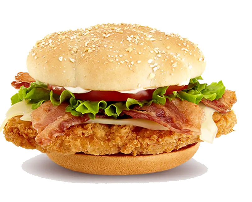 Crispy Chicken Sandwich with Bacon and Lettuce
