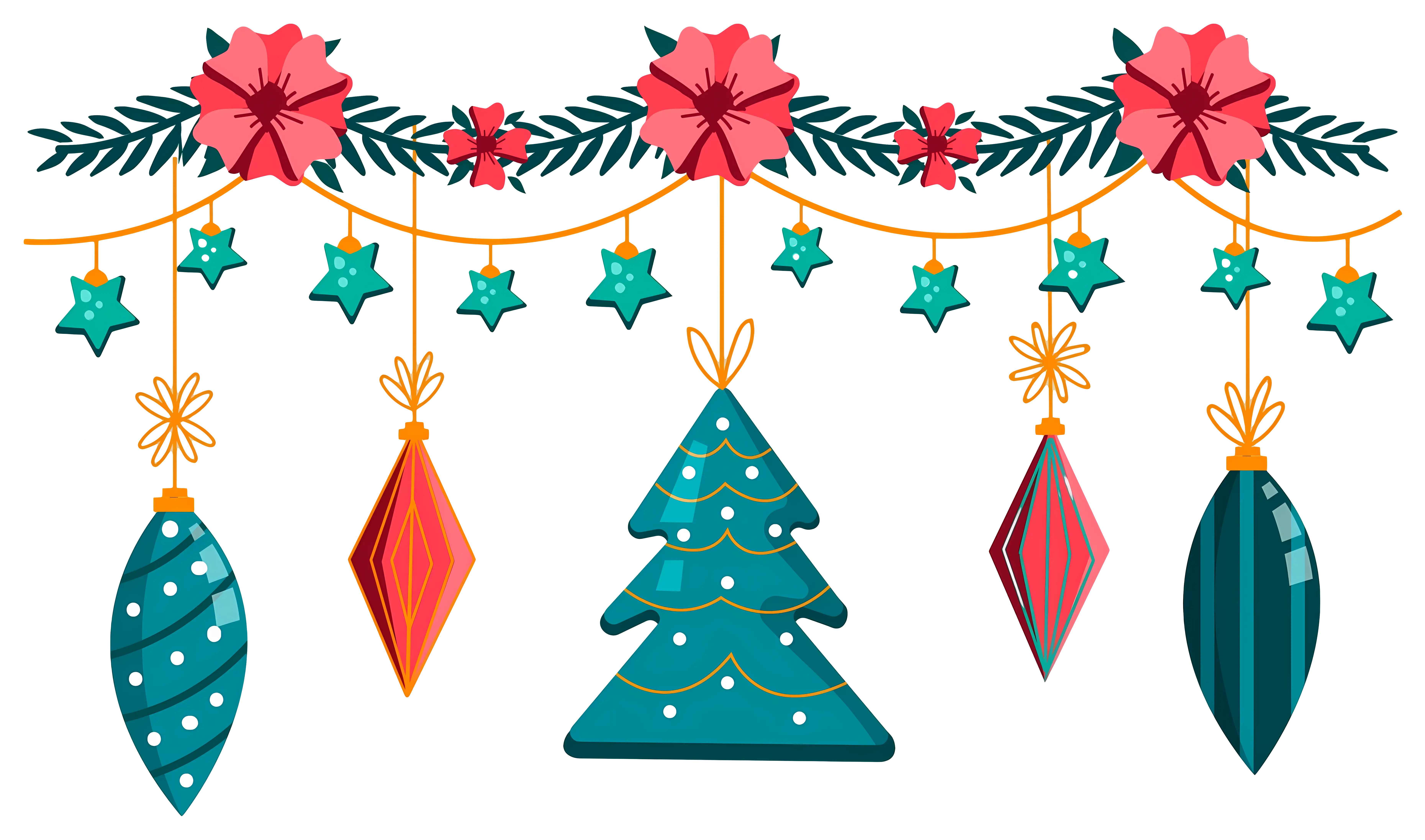 Christmas Decorations with Ornaments