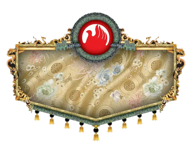 Ornate decorative banner