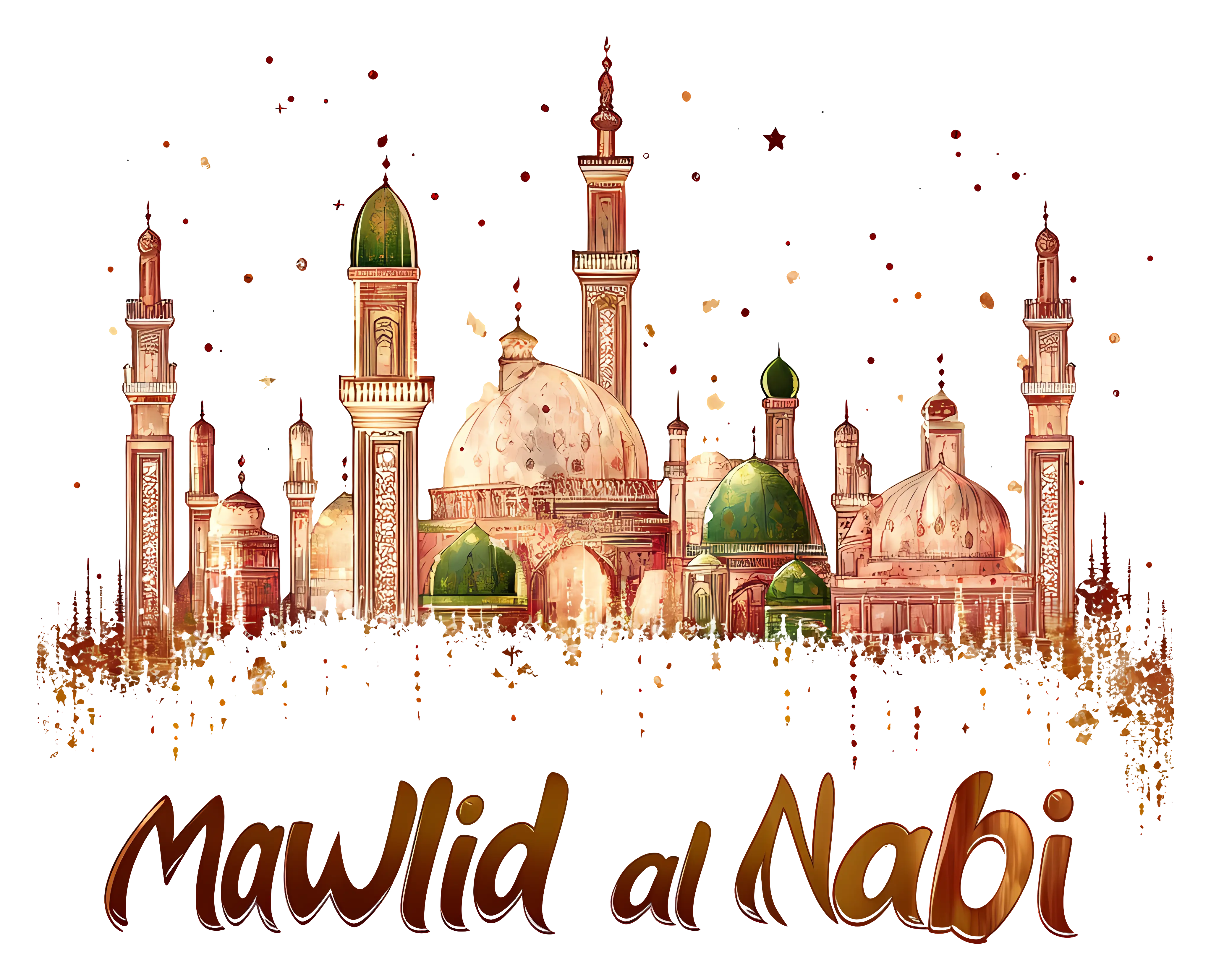Mawlid al Nabi Celebration Illustration