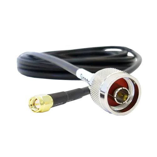 Coaxial Cable with Metallic Connectors
