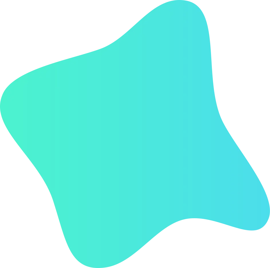 Blue Abstract Fluid Shape for Design