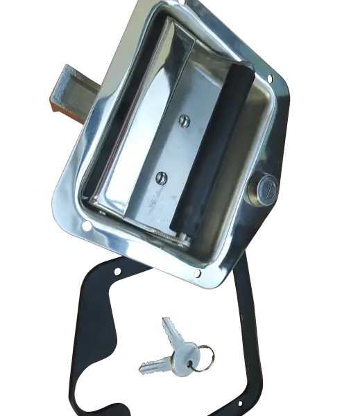 Metal Door Latch with Keys for Security