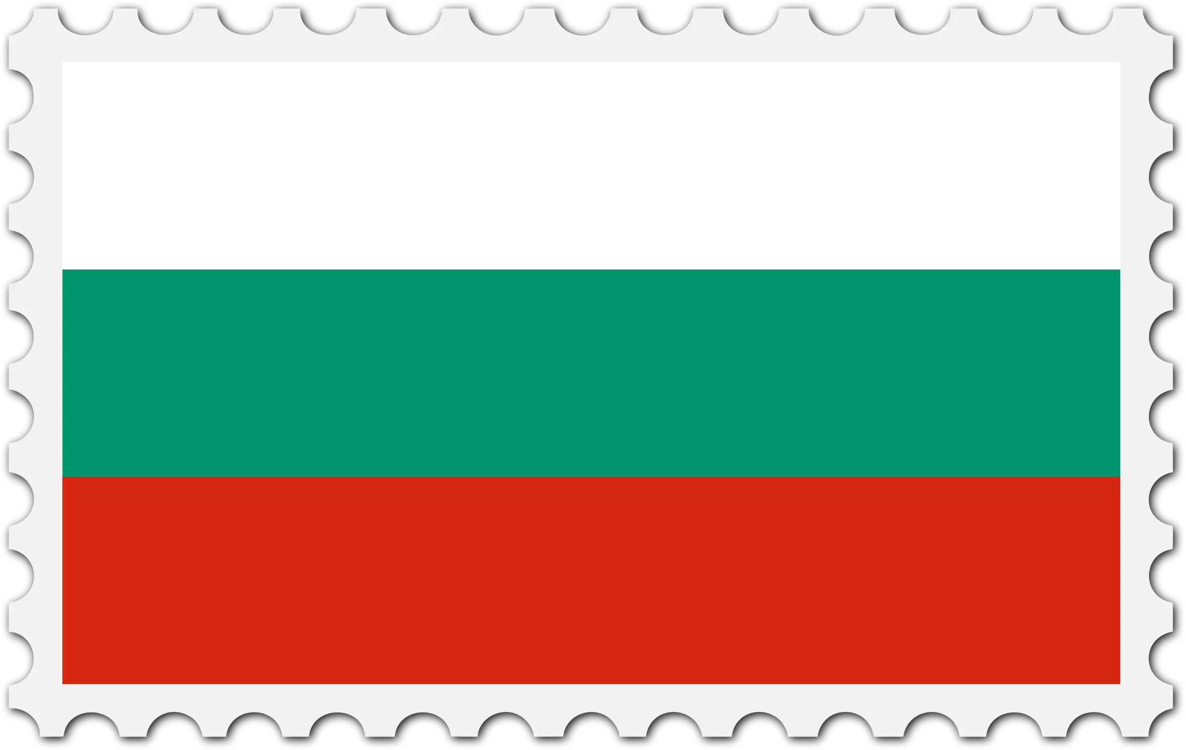 Bulgarian National Flag Stamp