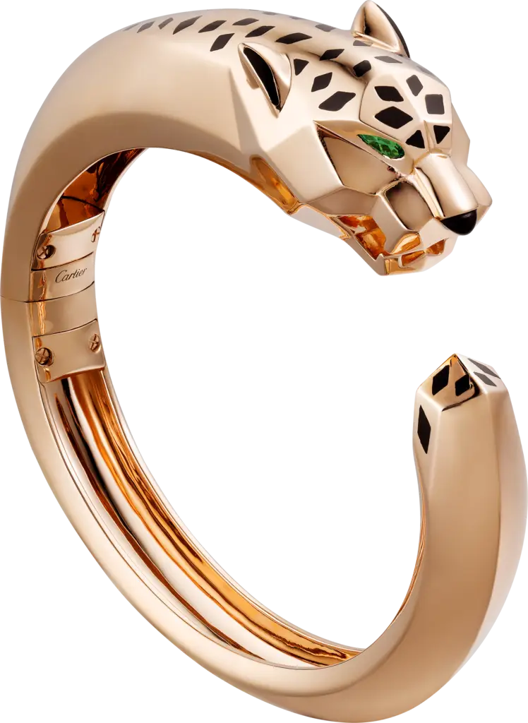 Gold Panther Bracelet with Elegant Design