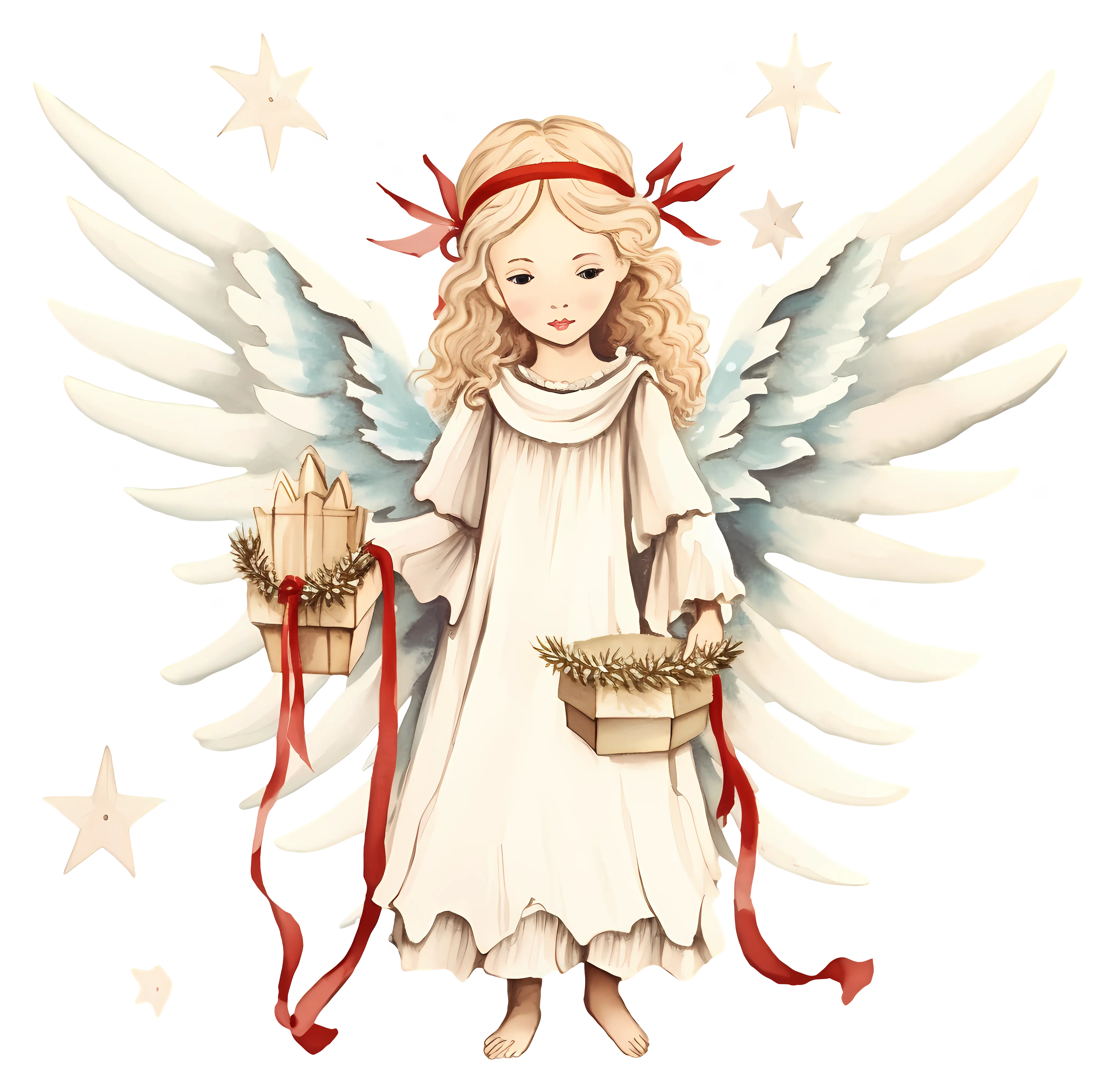 Angel Holding Gifts