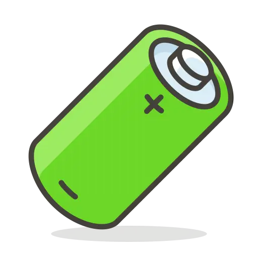 Green Battery Illustration