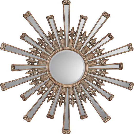 Vintage Sunburst Mirror for Wall Decor