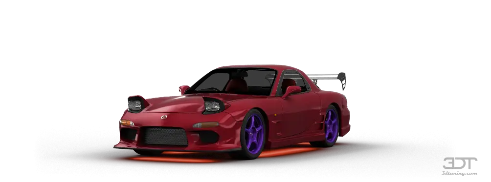 Customized Red Sports Car