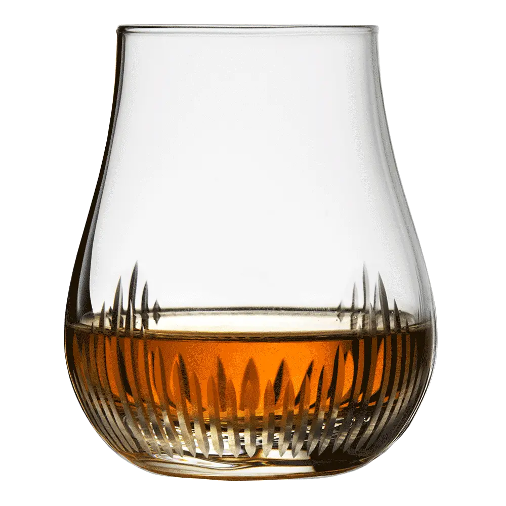 Elegant Whiskey Glass with Golden Liquid