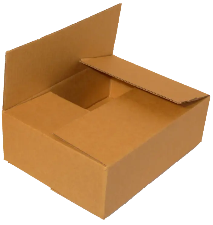 Open Brown Cardboard Shipping Box