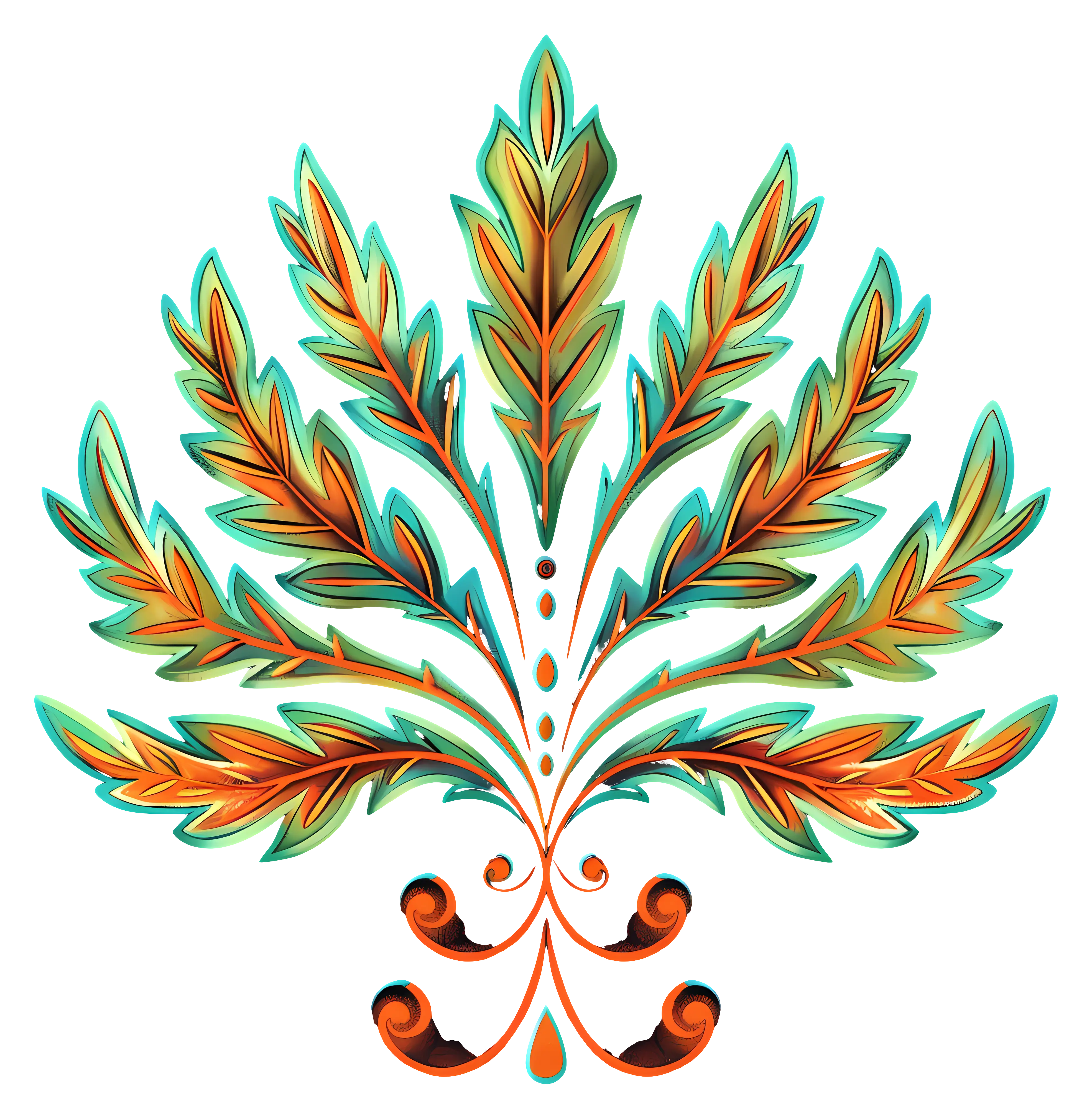 Colorful Leaf Design
