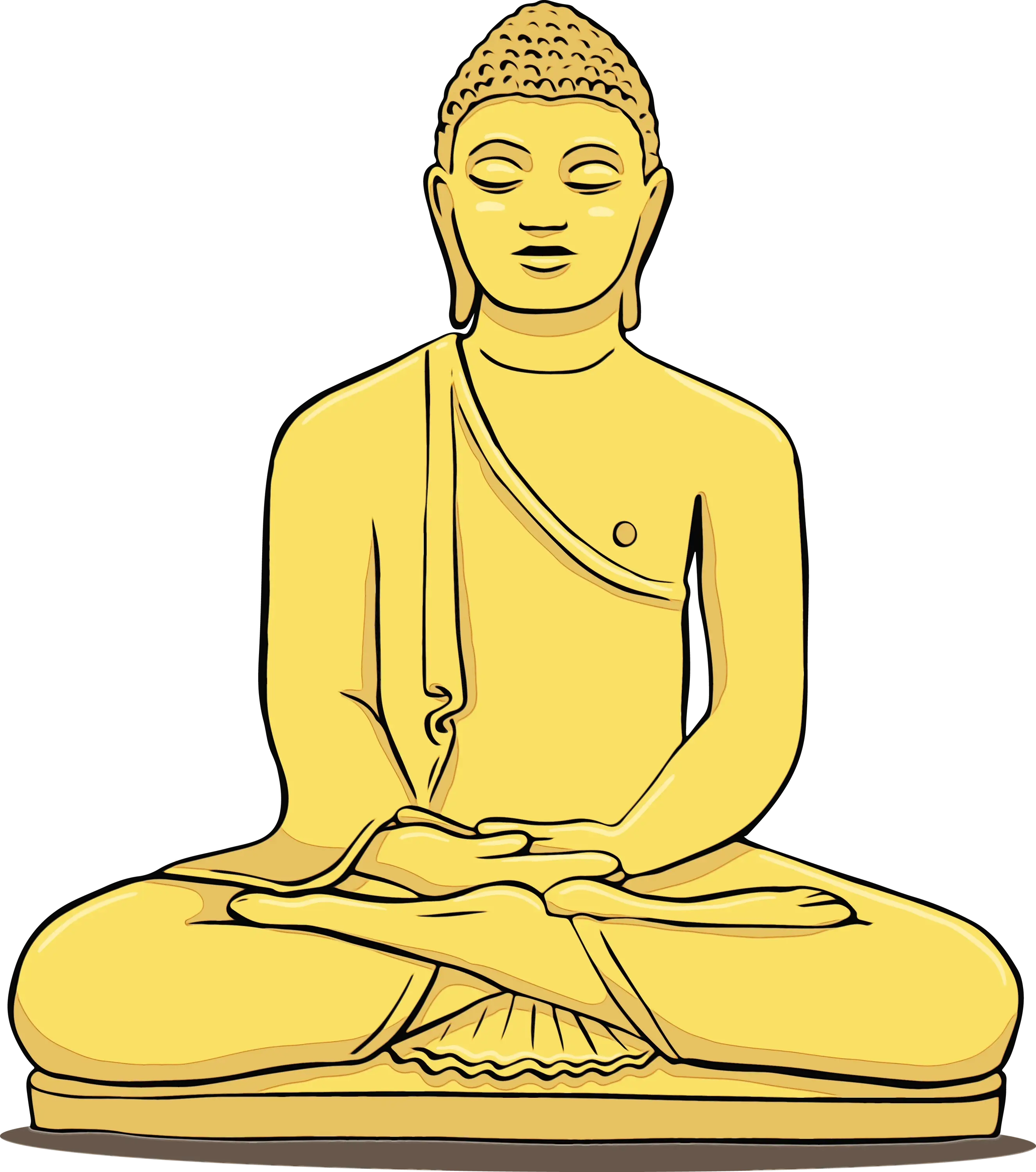 Golden Buddha Statue for Tranquility