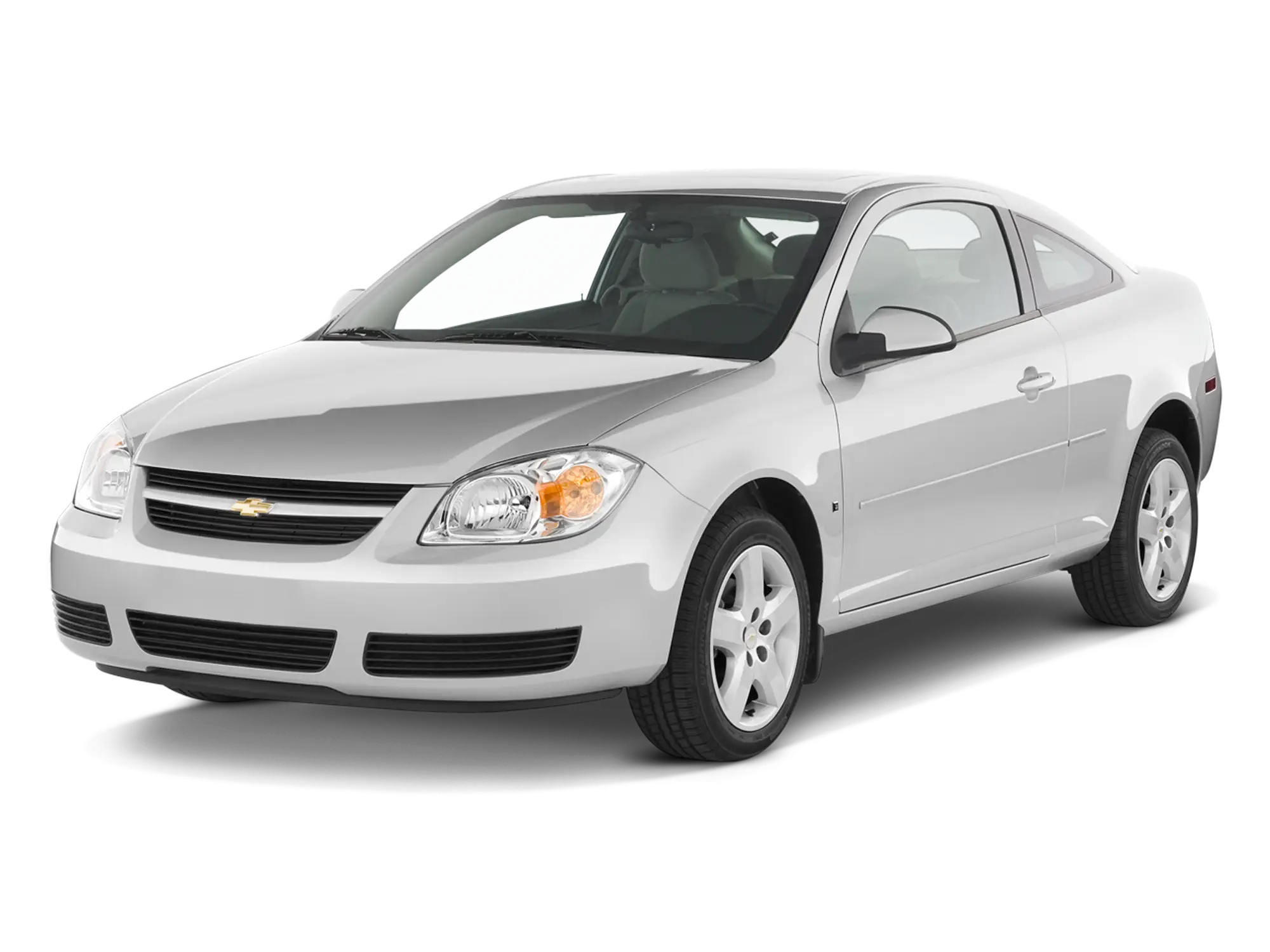 Silver Two-Door Compact Car