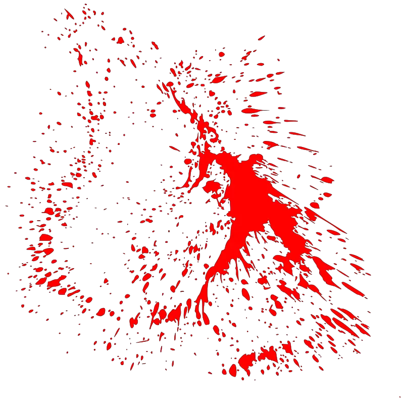 Bold Red Splatter Abstract Design