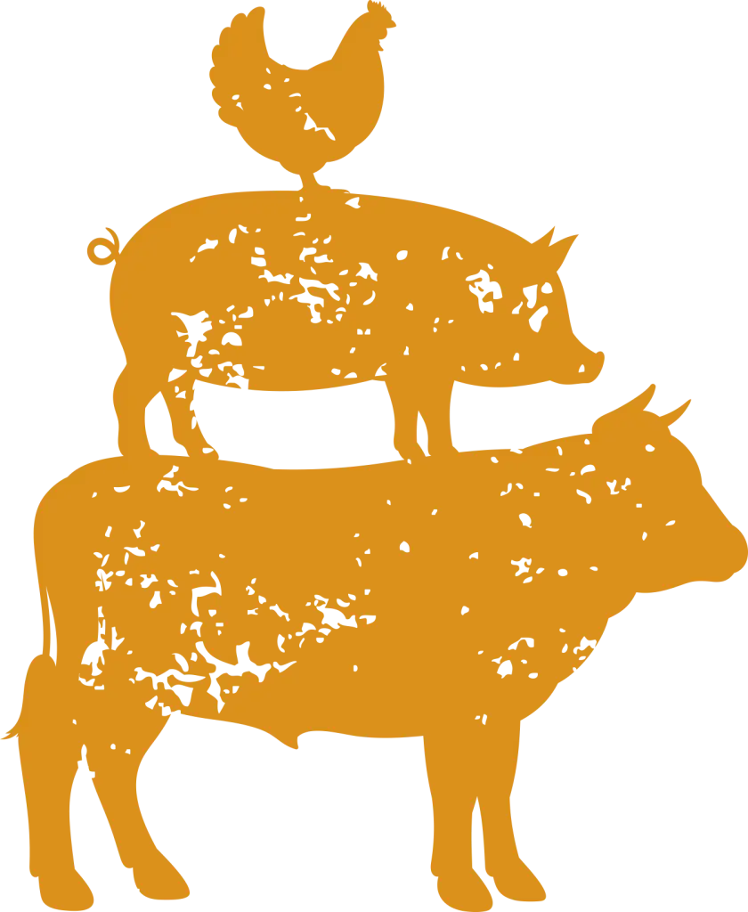 Farm Animals Silhouette
