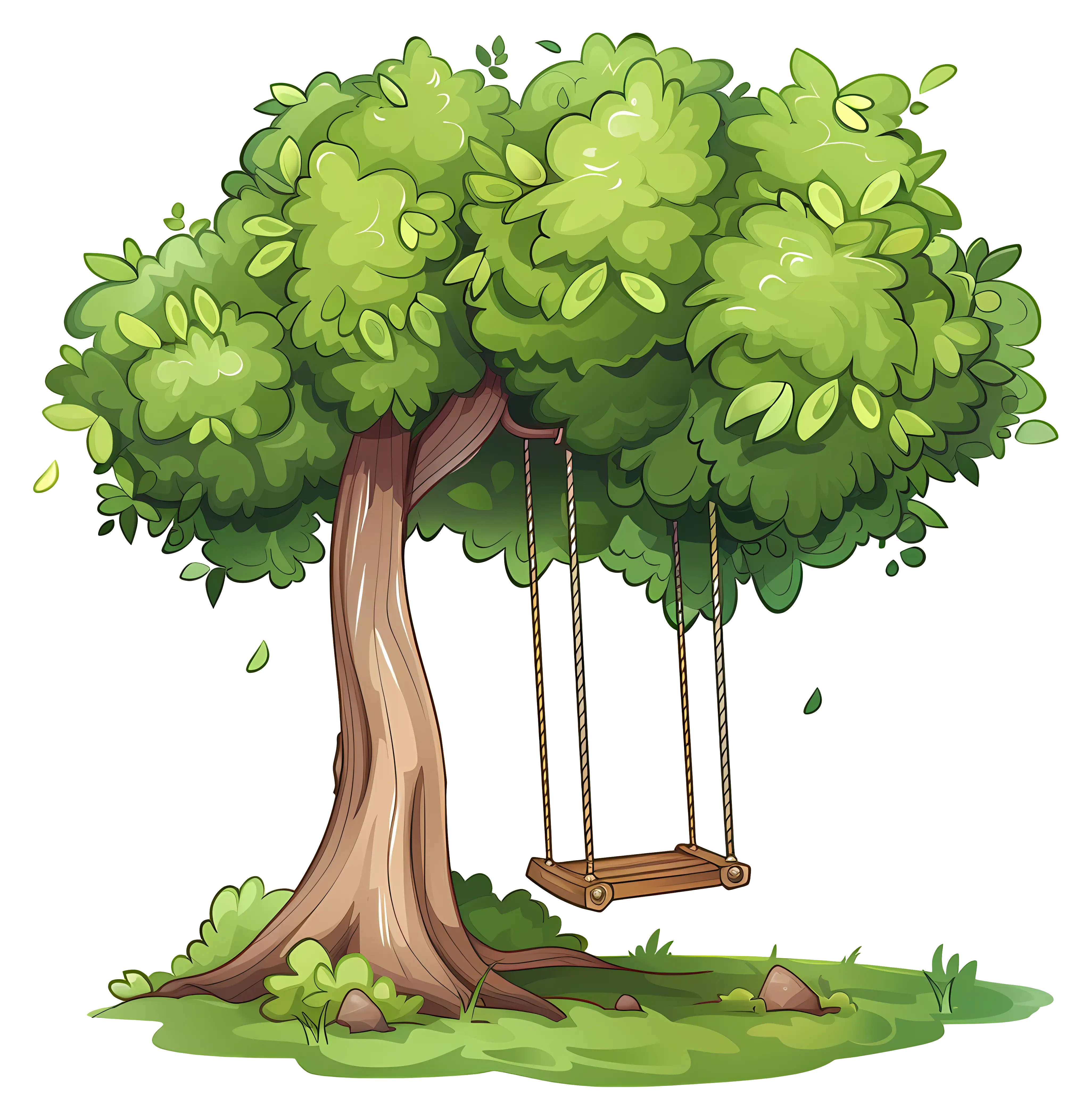 Tree with Swing in Nature