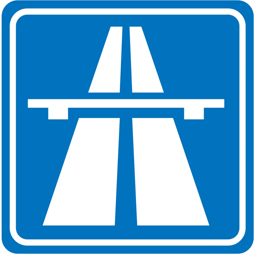Highway Traffic Sign Illustration