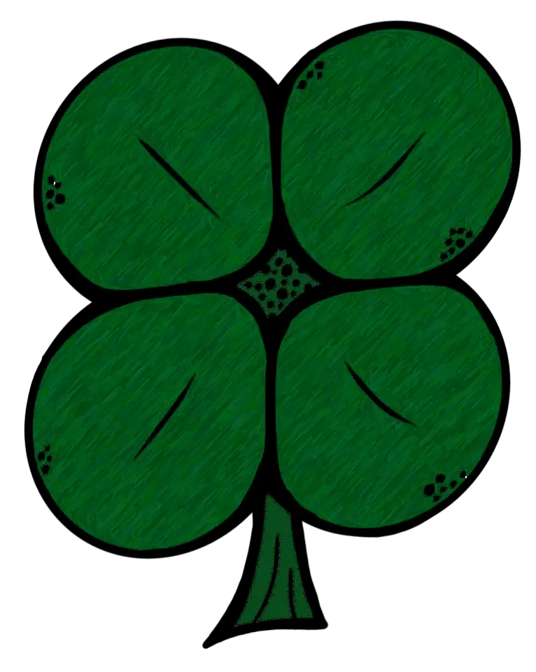 Four-Leaf Clover Symbol for Luck