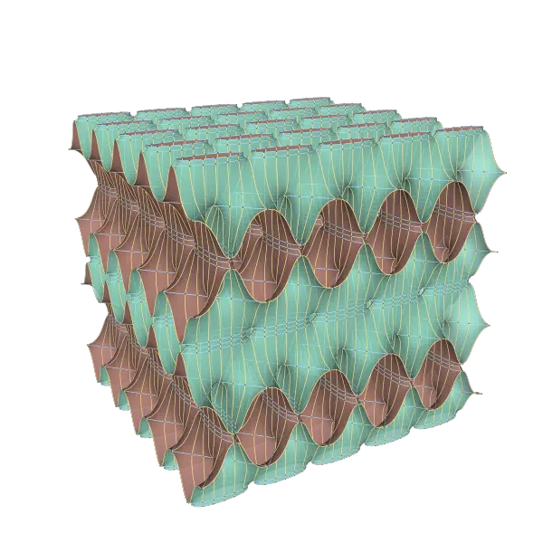 3D Geometric Structure with Wavy Patterns