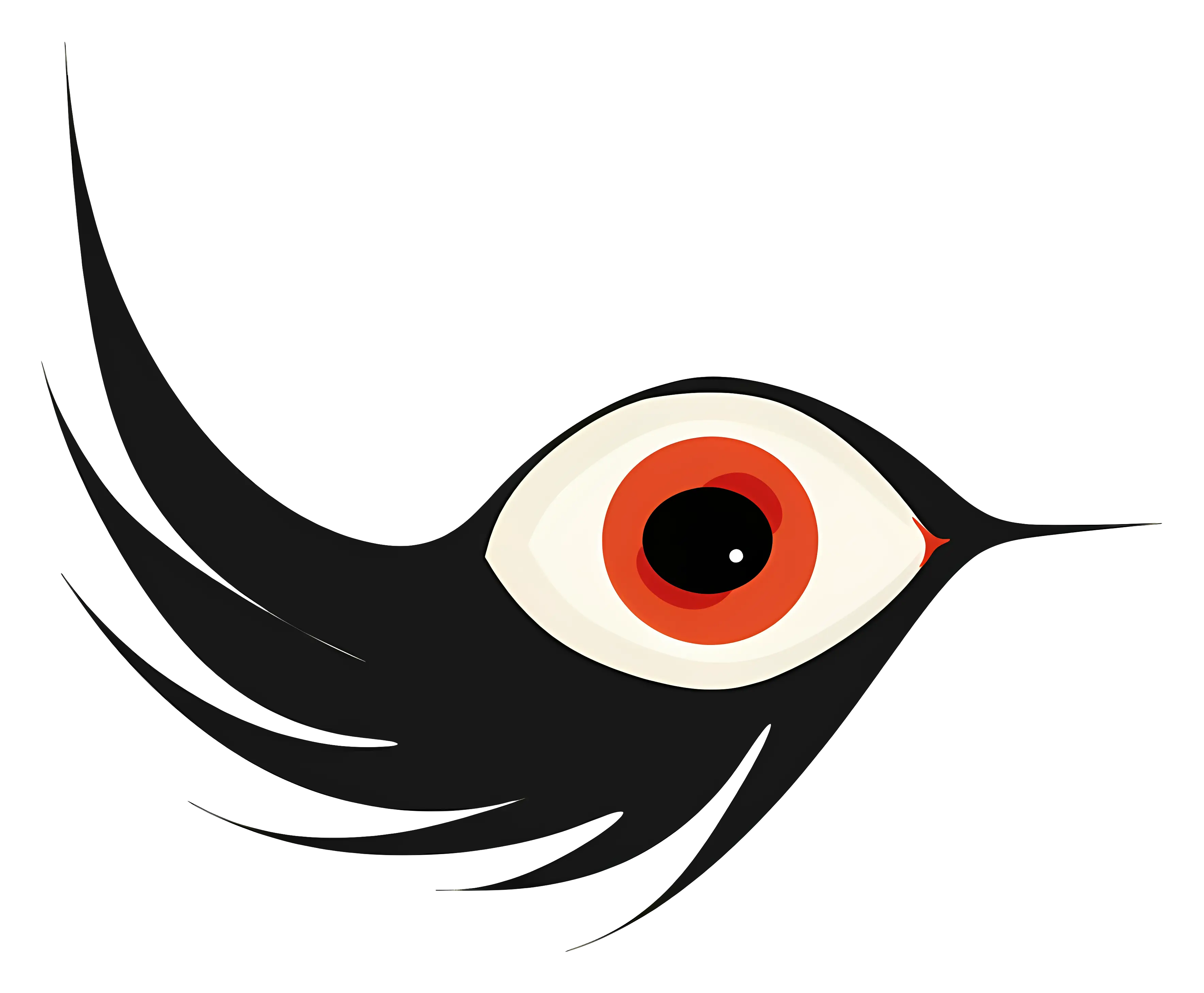Stylized Bird Eye Illustration