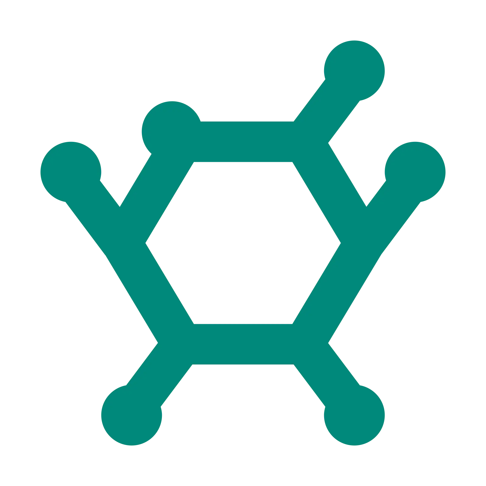 Chemical Structure Diagram Icon