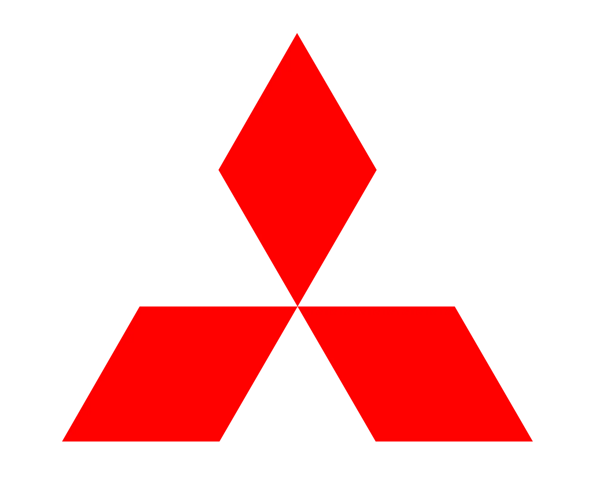 Mitsubishi Logo Red Diamond Design
