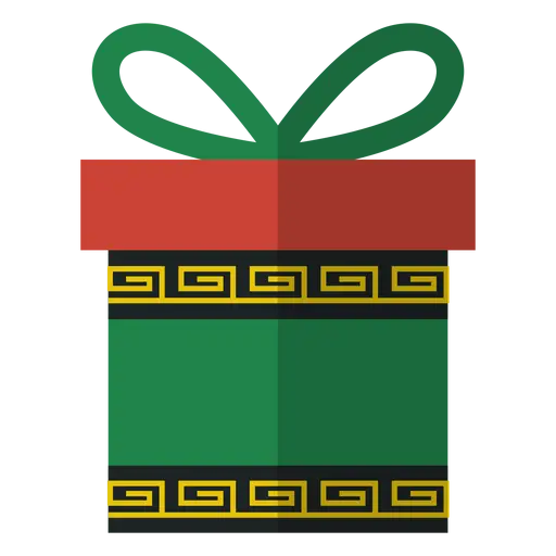Green and Red Gift Box