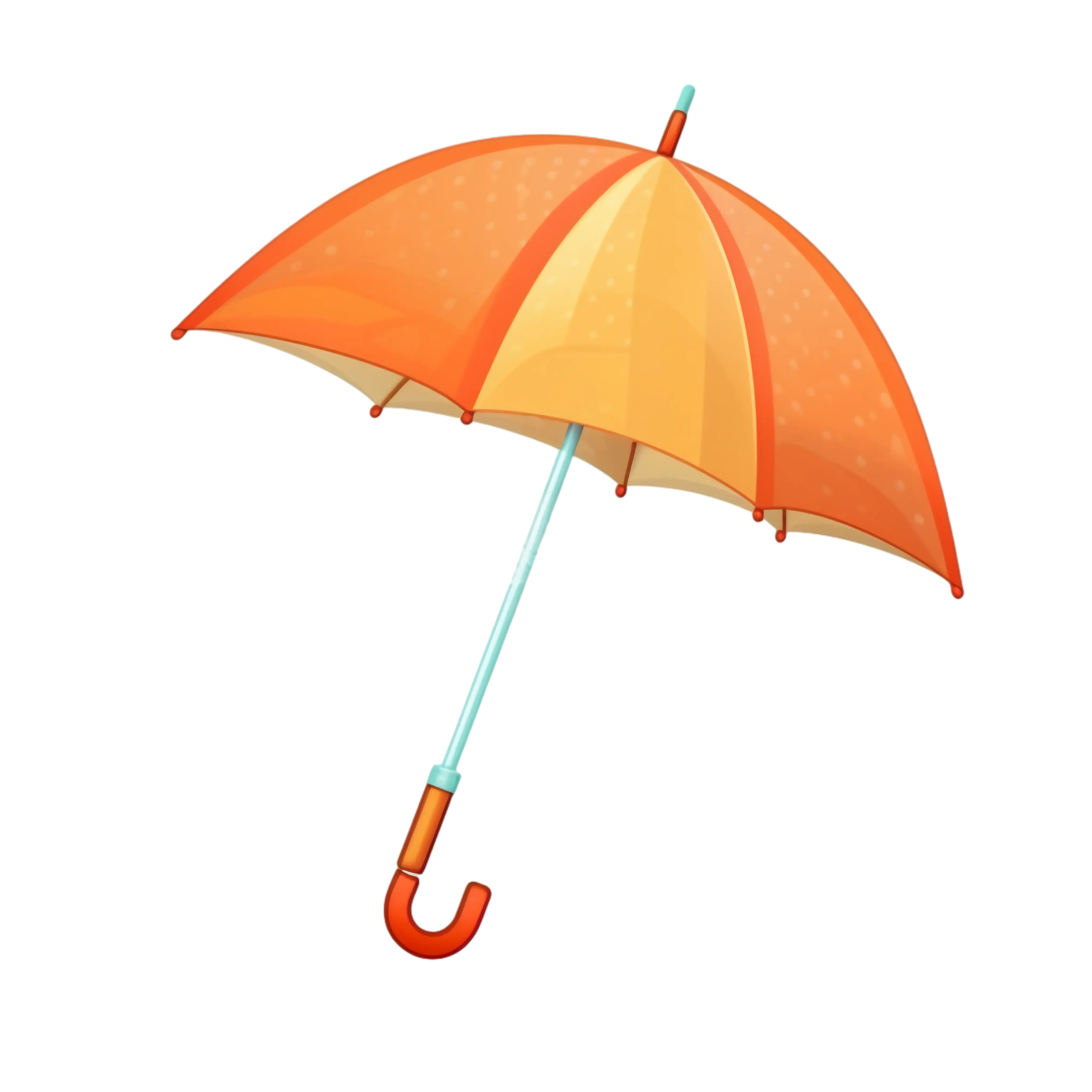 Illustration of Orange Umbrella