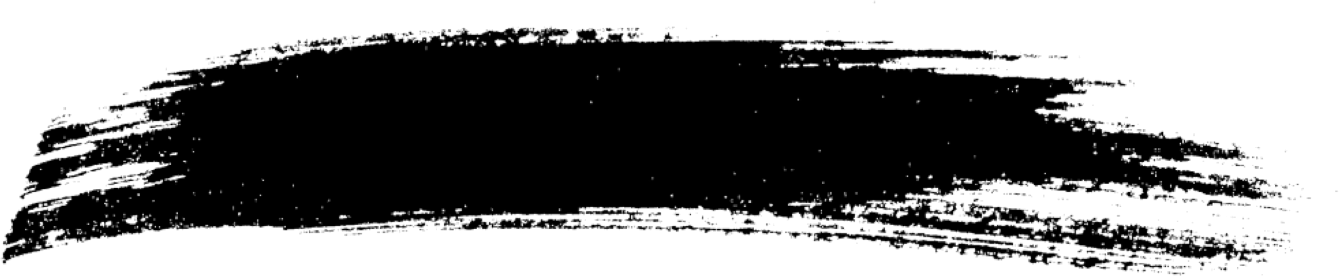 Black Brush Stroke on Transparent Background