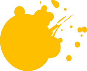 Yellow Splash Abstract Design