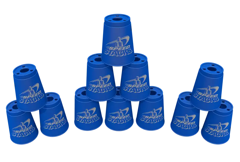 Blue Stacking Cups for Sport Stacking
