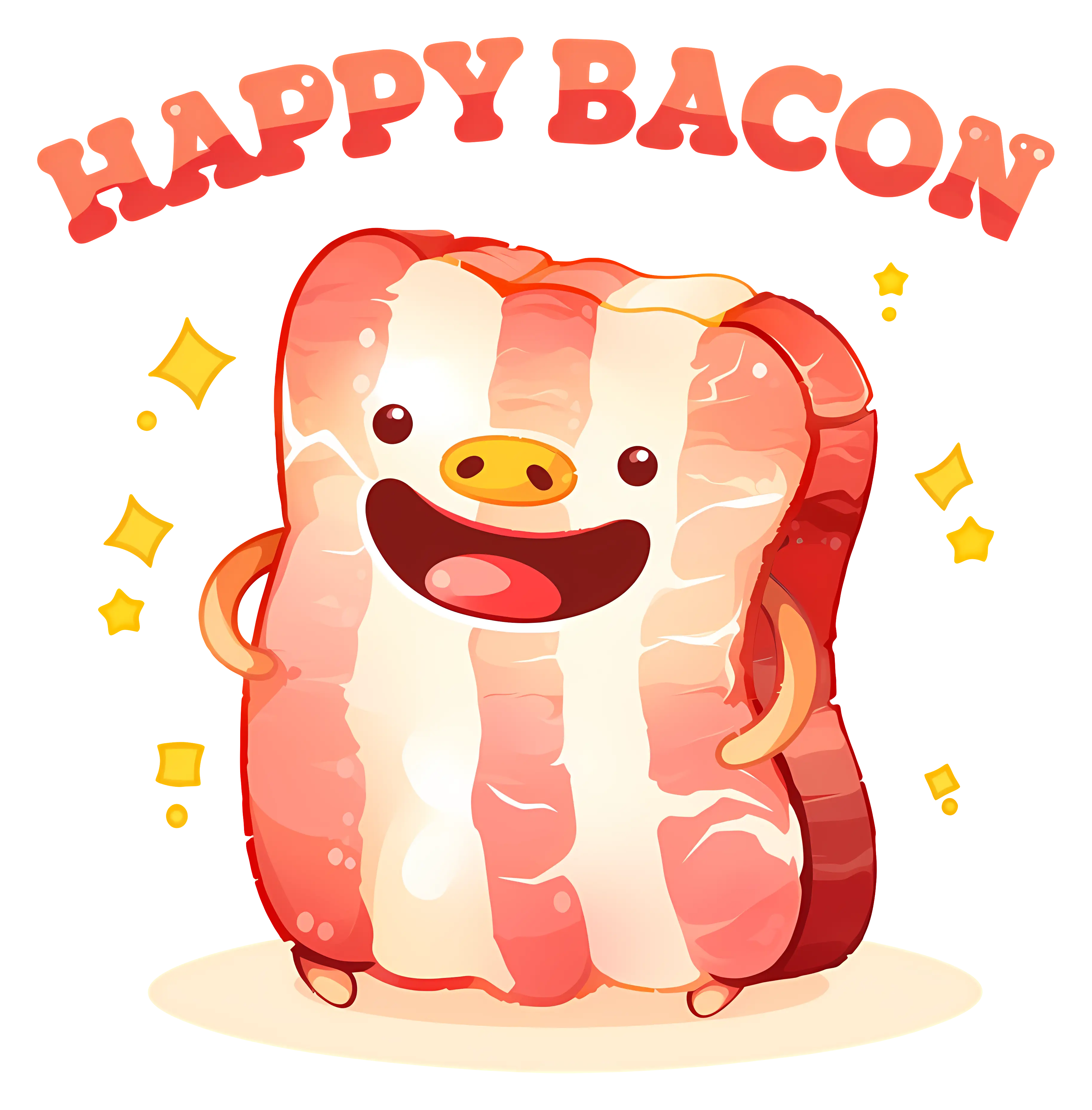 Happy Bacon Cartoon for Bacon Day